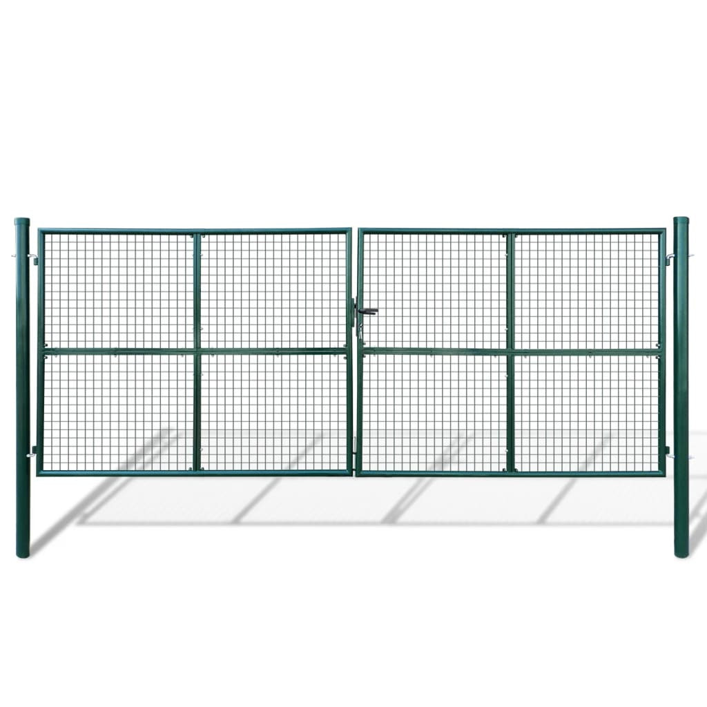 vidaXL Gartentor aus Maschengewebe 400x150 cm
