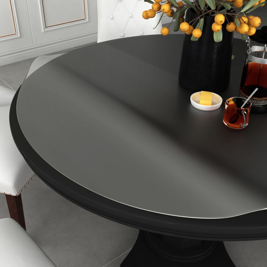 vidaXL Tischfolie Matt Ø 70 cm 1,6 mm PVC