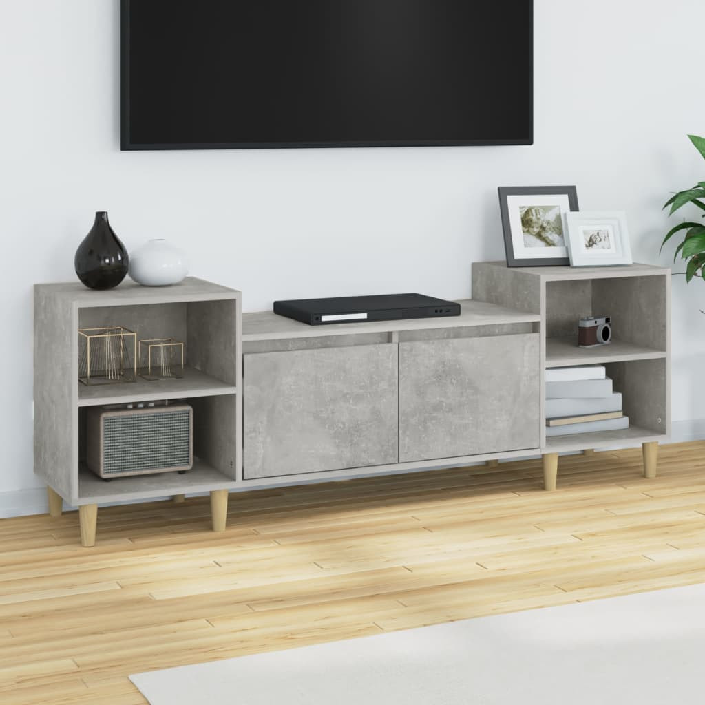 vidaXL TV-Schrank Betongrau 160x35x55 cm Holzwerkstoff