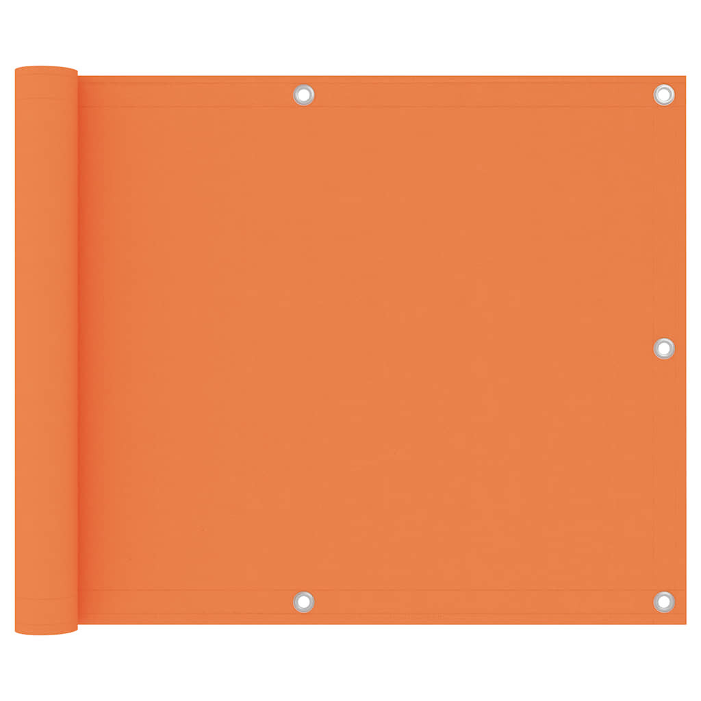 vidaXL Balkon-Sichtschutz Orange 75x300 cm Oxford-Gewebe