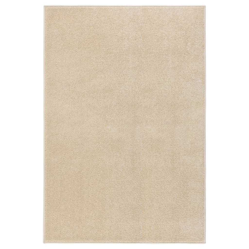 vidaXL Teppich Kurzflor 160x230 cm Beige