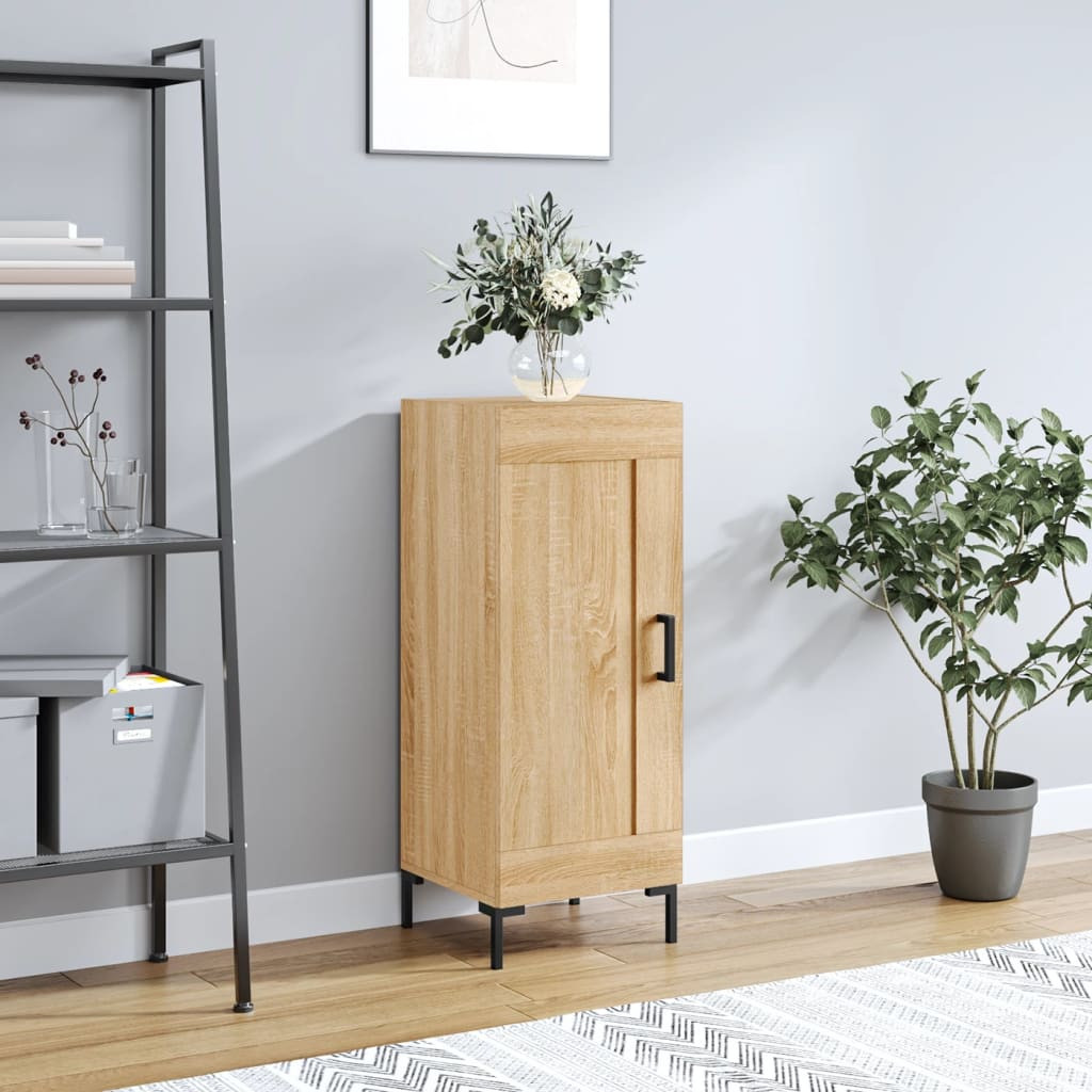 vidaXL Sideboard Sonoma-Eiche 34,5x34x90 cm Holzwerkstoff