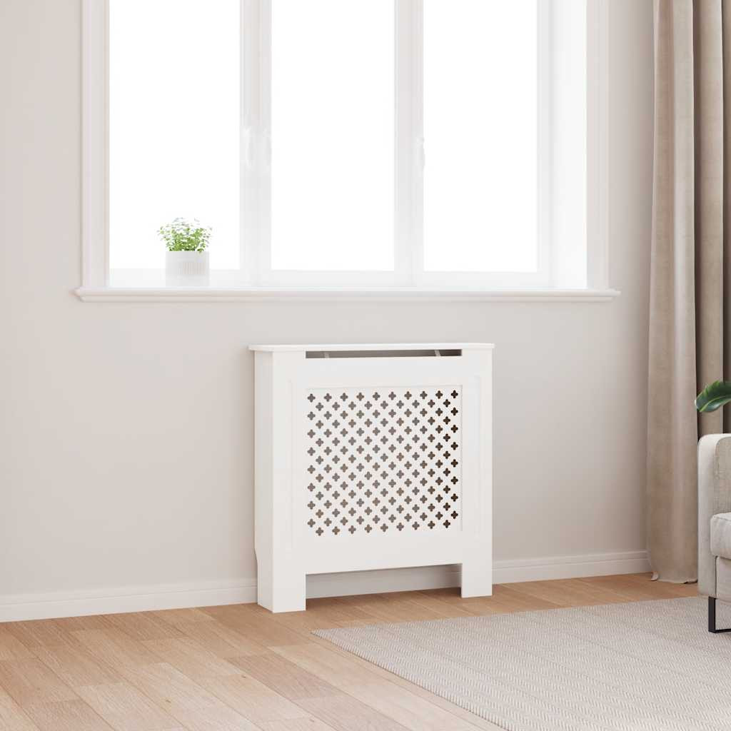 vidaXL MDF Heizkörperverkleidung Weiß 78 cm