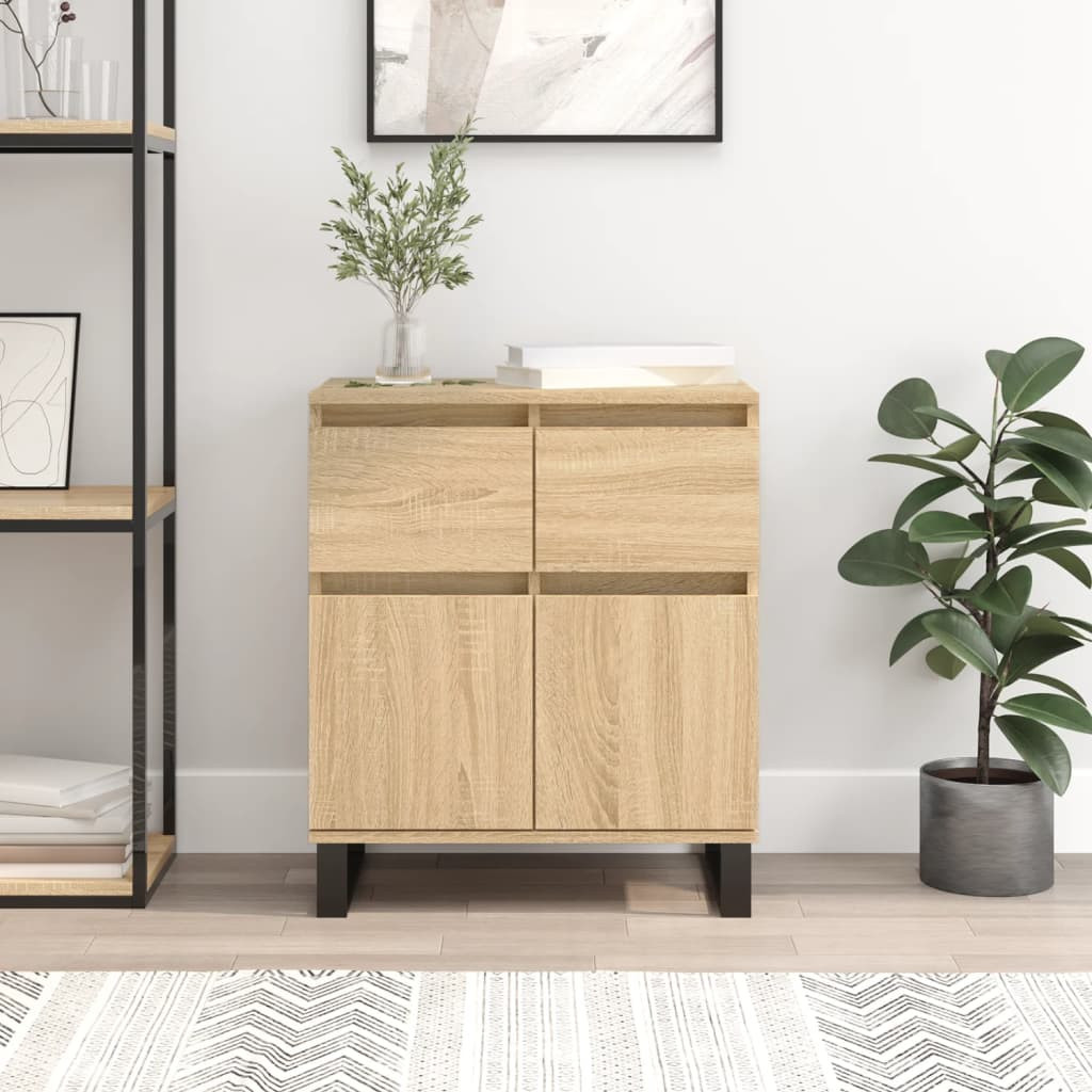 vidaXL Sideboard Sonoma-Eiche 60x35x70 cm Holzwerkstoff