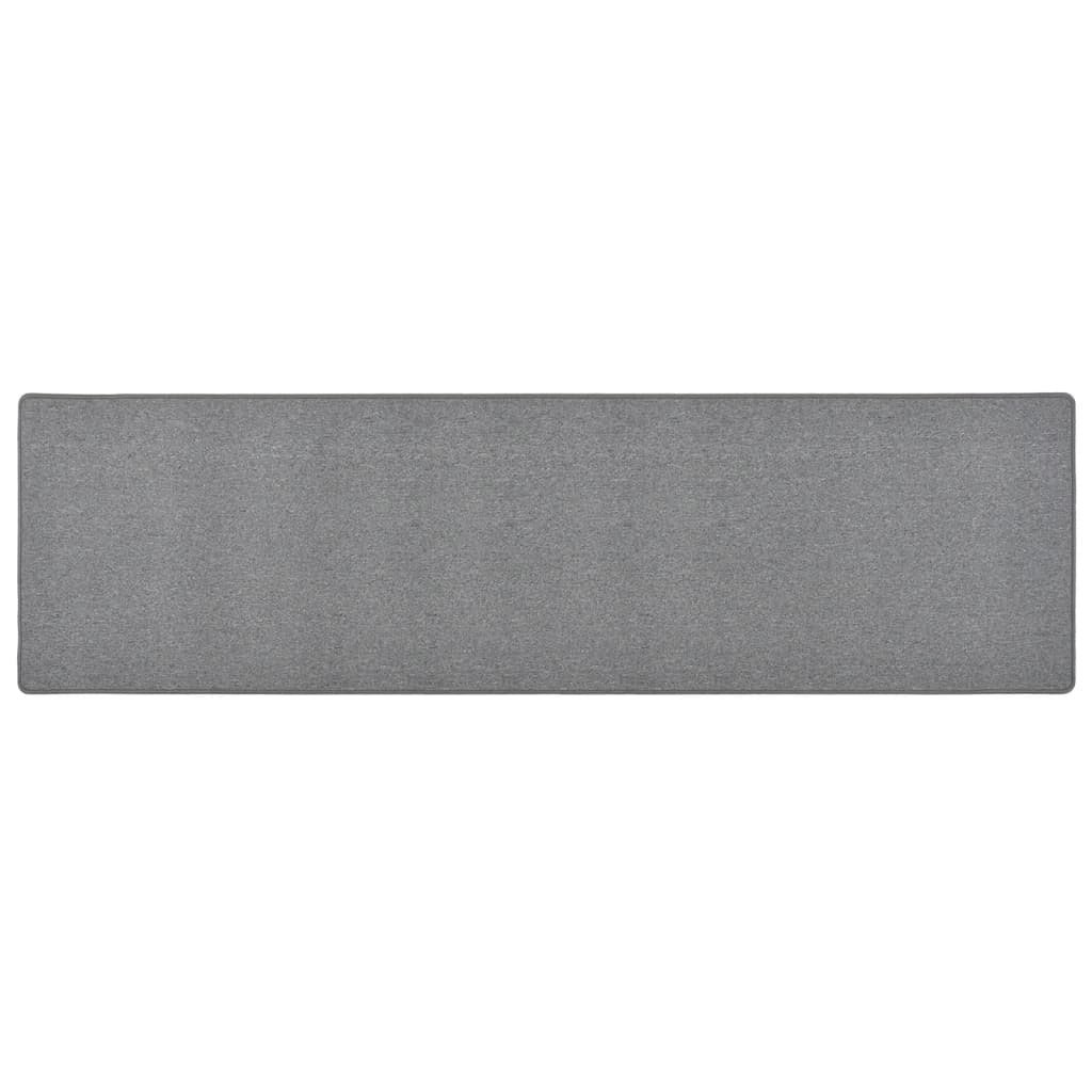 vidaXL Teppichläufer Dunkelgrau 50x200 cm