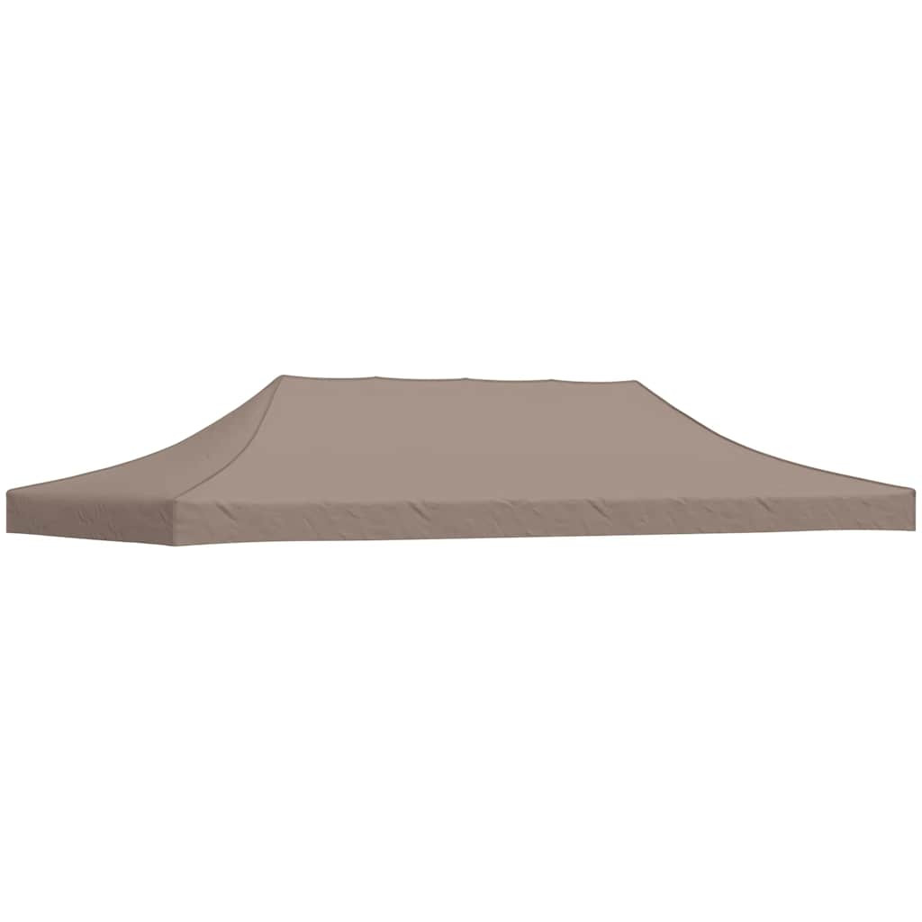 vidaXL Partyzelt-Dach 6x3 m Taupe 270 g/m²