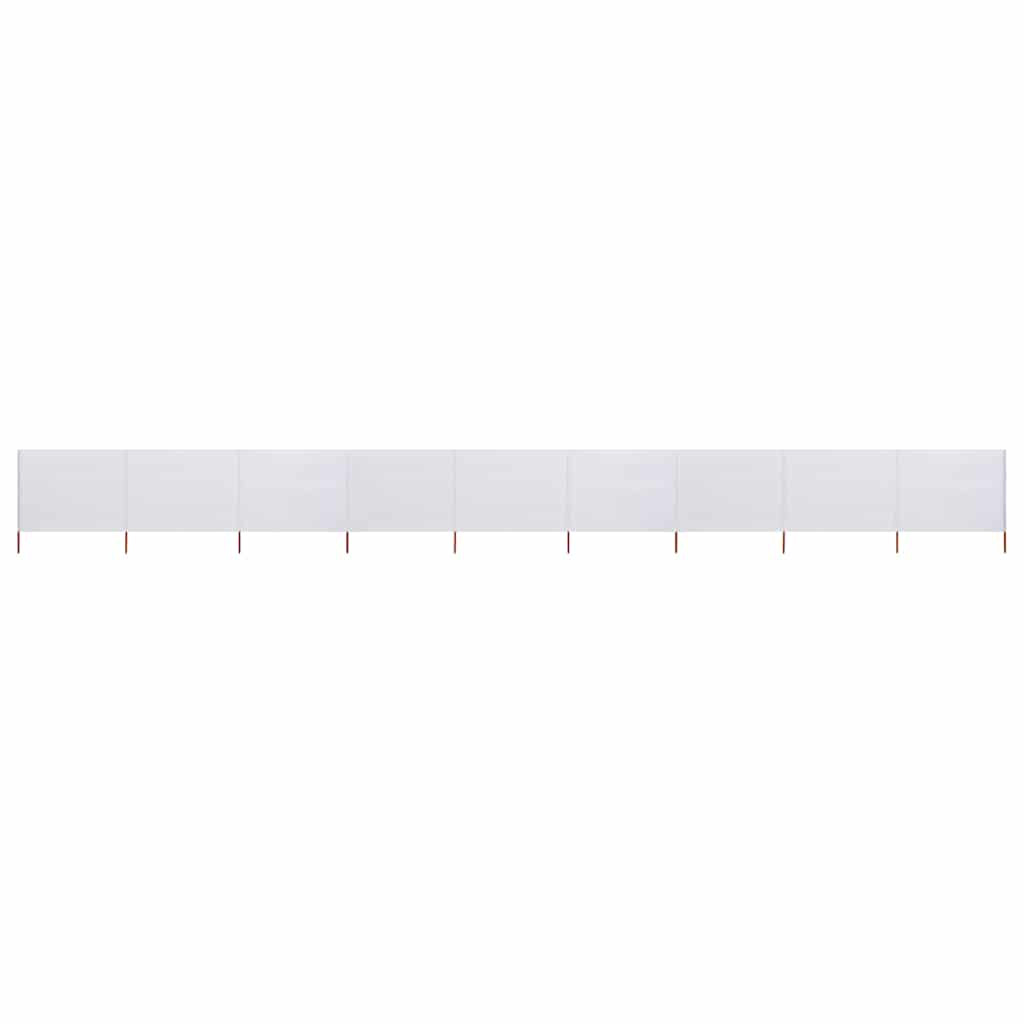 vidaXL 9-teiliges Windschutzgewebe 1200 x 160 cm Sandweiß