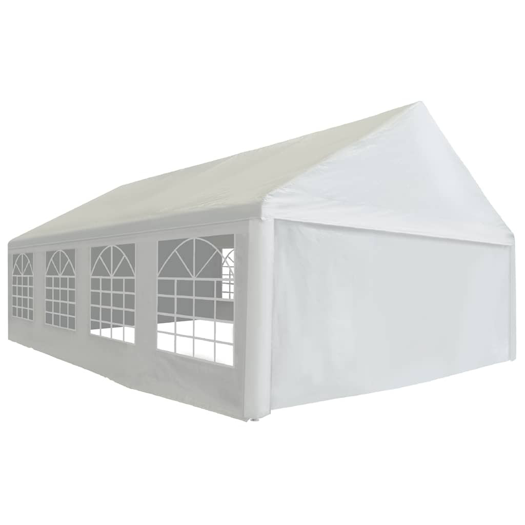 vidaXL Partyzelt PE 5x8 m Weiß
