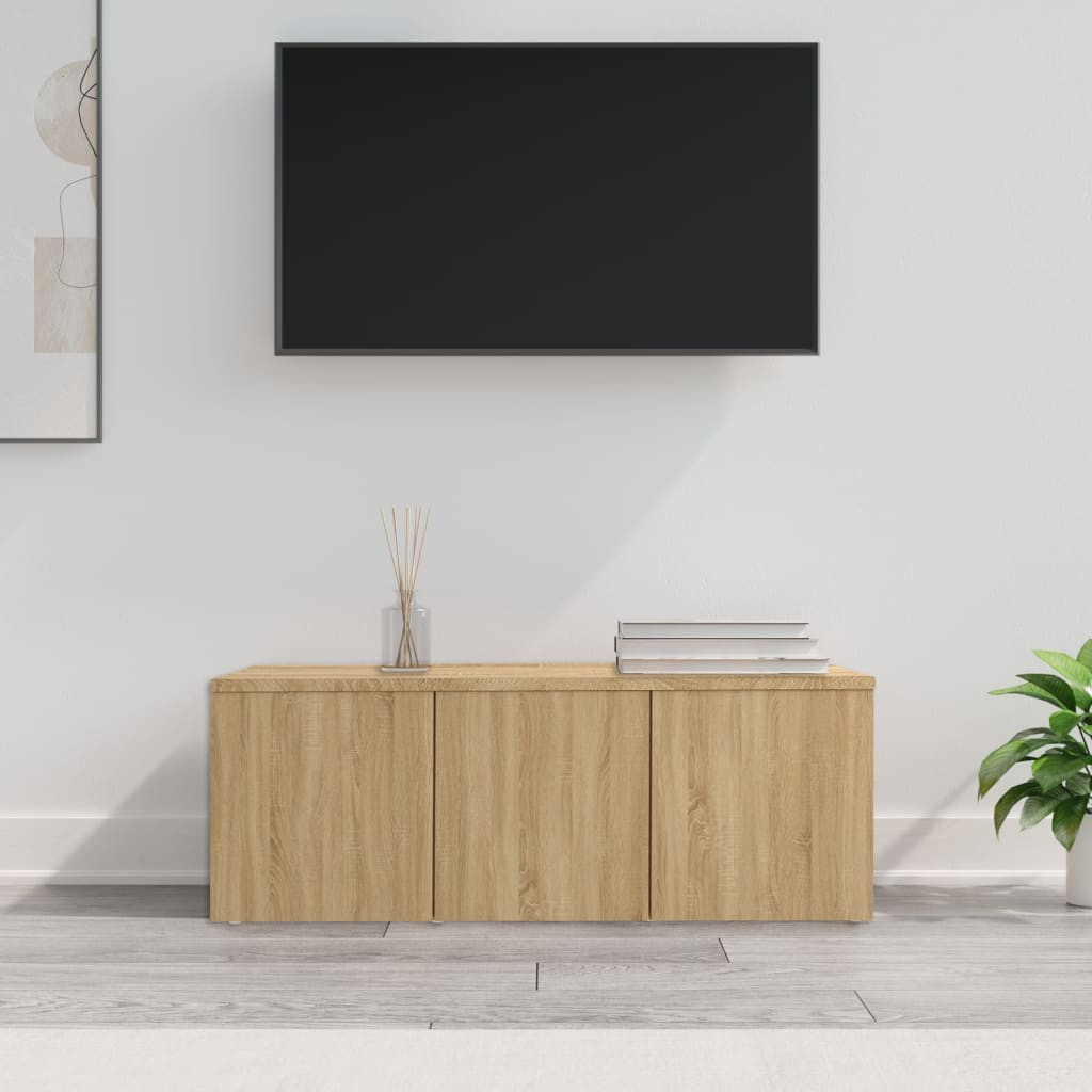 vidaXL TV-Schrank Sonoma-Eiche 80x34x30 cm Holzwerkstoff