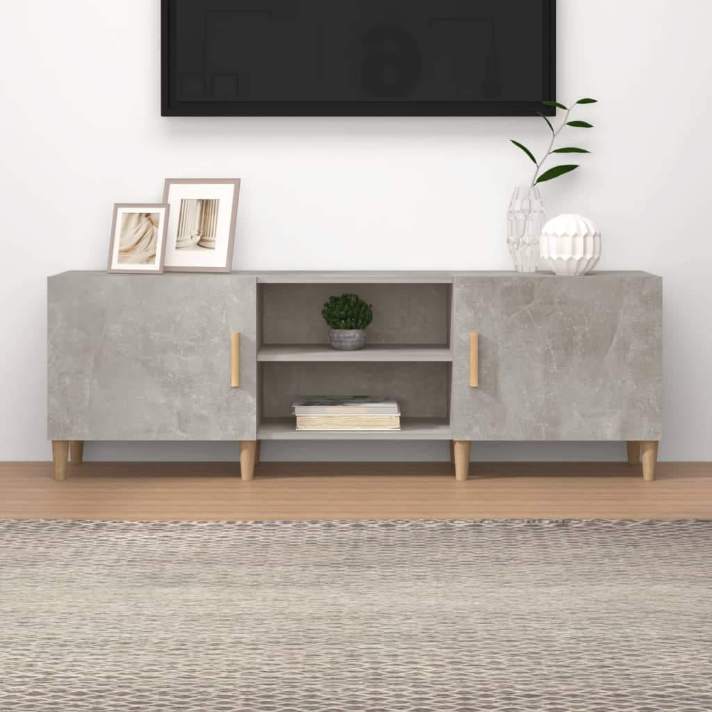 vidaXL TV-Schrank Betongrau 150x30x50 cm Holzwerkstoff