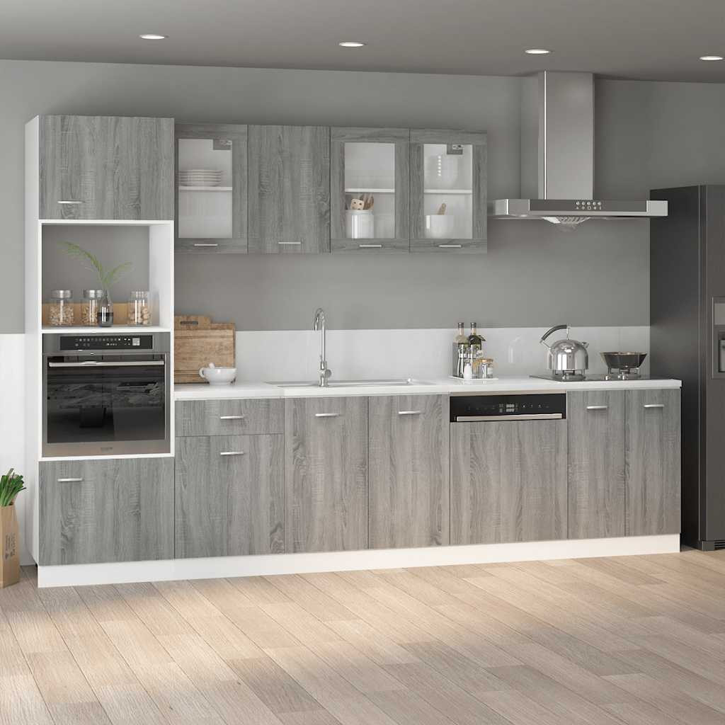 vidaXL Unterschrank Lyon Grau Sonoma 60x46x81,5 cm Holzwerkstoff