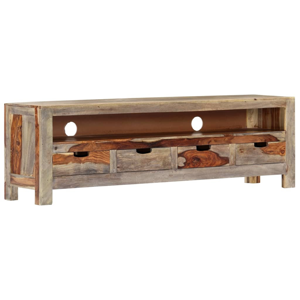 vidaXL TV-Schrank 130x30x40 cm Massivholz Akazie