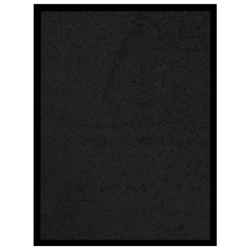 vidaXL Fußmatte Schwarz 40x60 cm