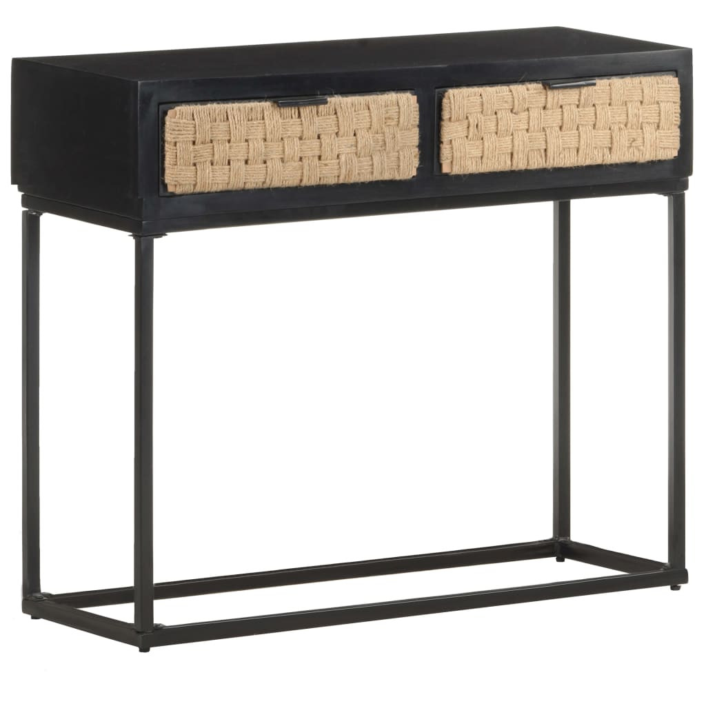 vidaXL Konsolentisch 90x35x76 cm Massivholz Mango