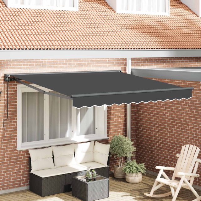 vidaXL Markisenrahmen Anthrazit 300 x 250 cm
