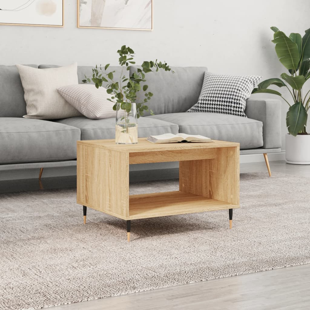 vidaXL Couchtisch Sonoma-Eiche 60x50x40 cm Holzwerkstoff