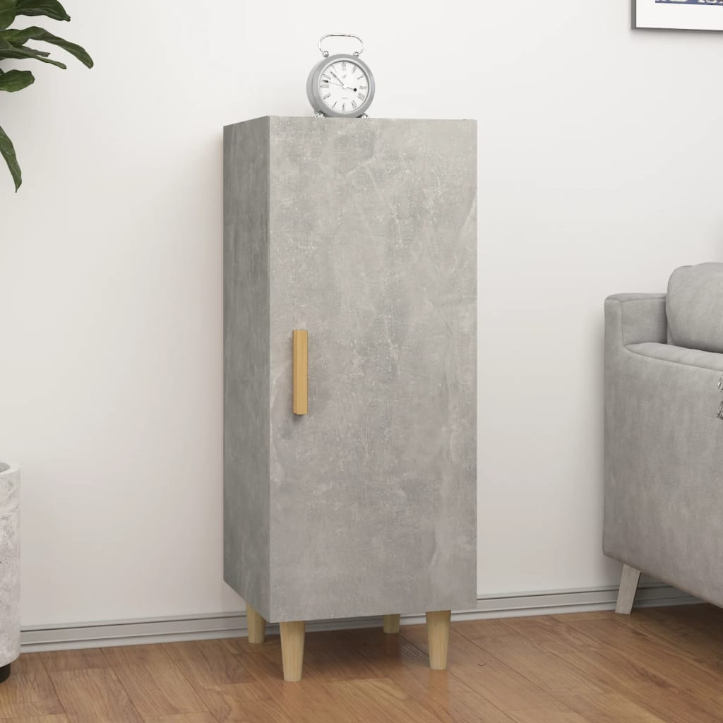 vidaXL Sideboard Betongrau 34,5x34x90 cm Holzwerkstoff