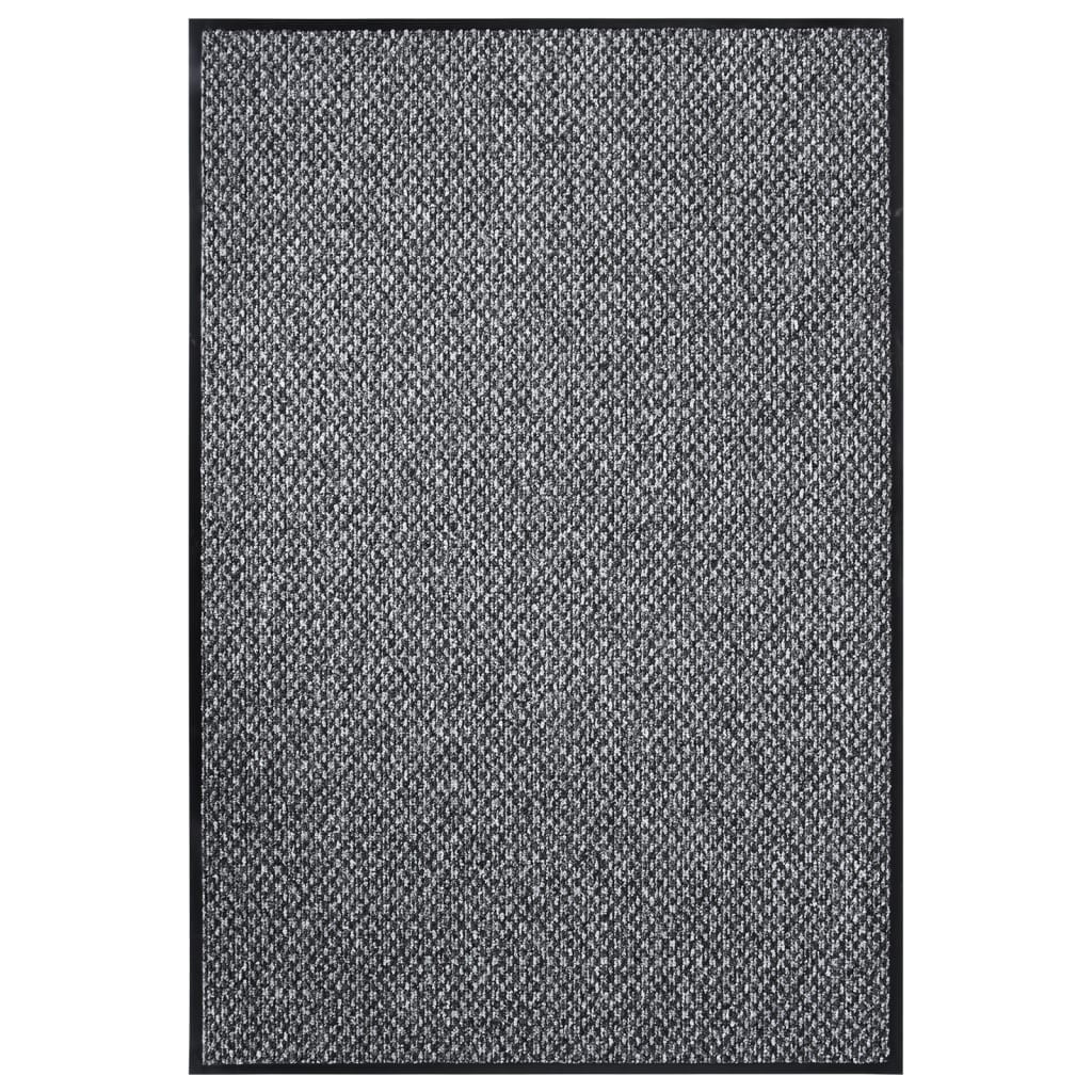 vidaXL Fußmatte Grau 80x120 cm