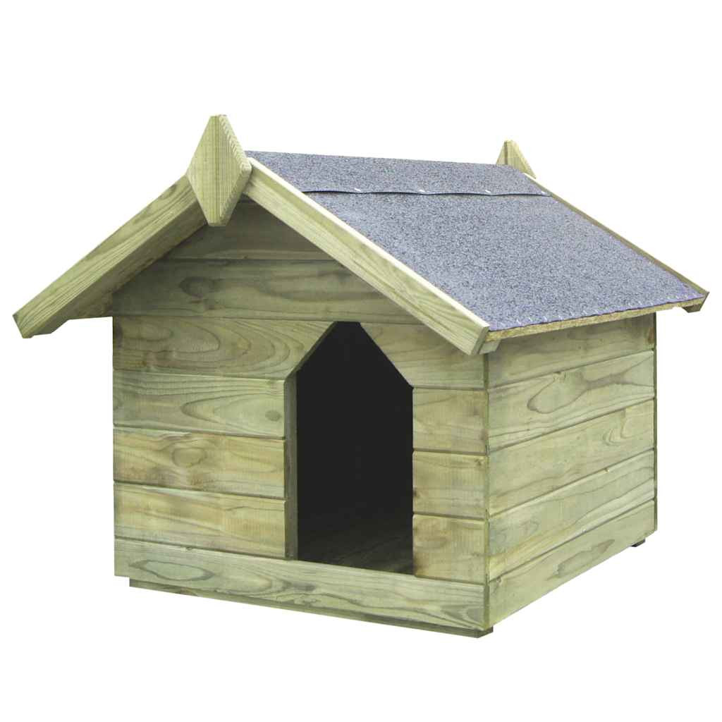 vidaXL Hundehütte mit Dach Imprägniertes Kiefernholz