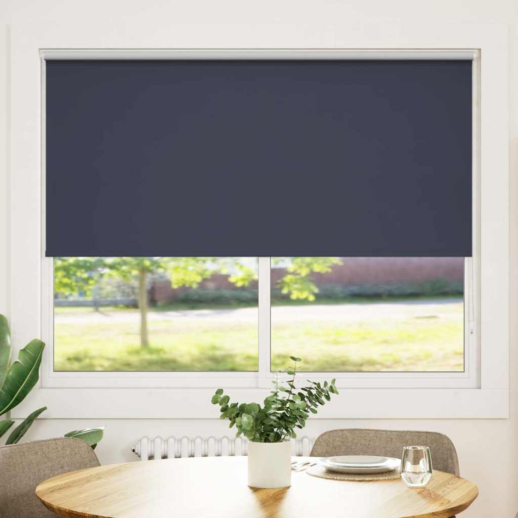 vidaXL Verdunkelungsrollo 144,4 x 175 cm, Stoffbreite 140 cm, Marineblau