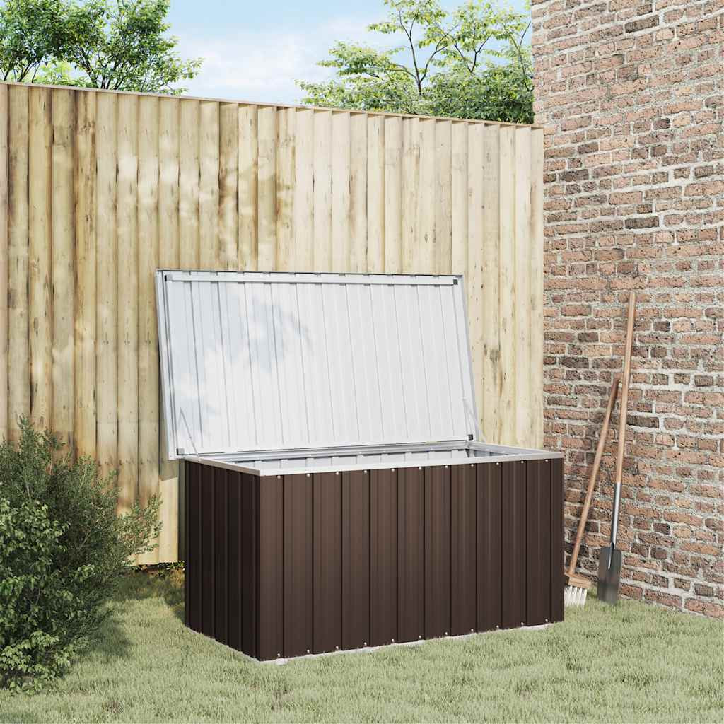 vidaXL Garten-Aufbewahrungsbox Braun 129 x 67 x 65 cm
