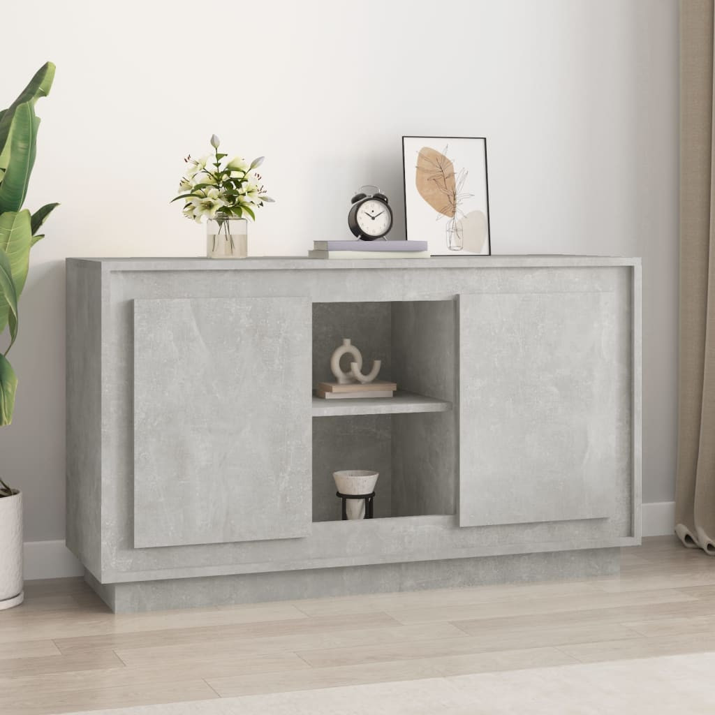 vidaXL Sideboard Betongrau 102x35x60 cm Holzwerkstoff