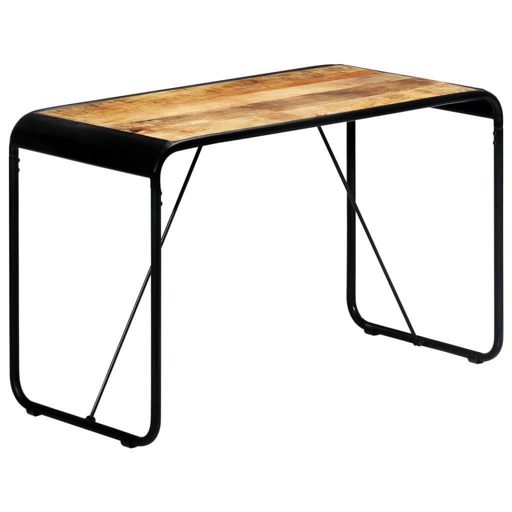 vidaXL Esstisch 118×60×76 cm Raues Massivholz Mango