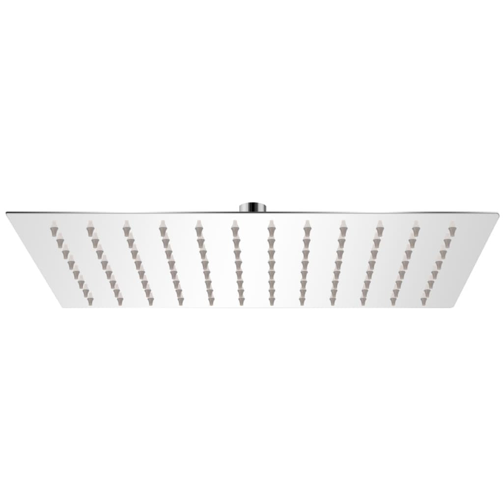 vidaXL Regenbrause Edelstahl 20x30 cm Rechteckig