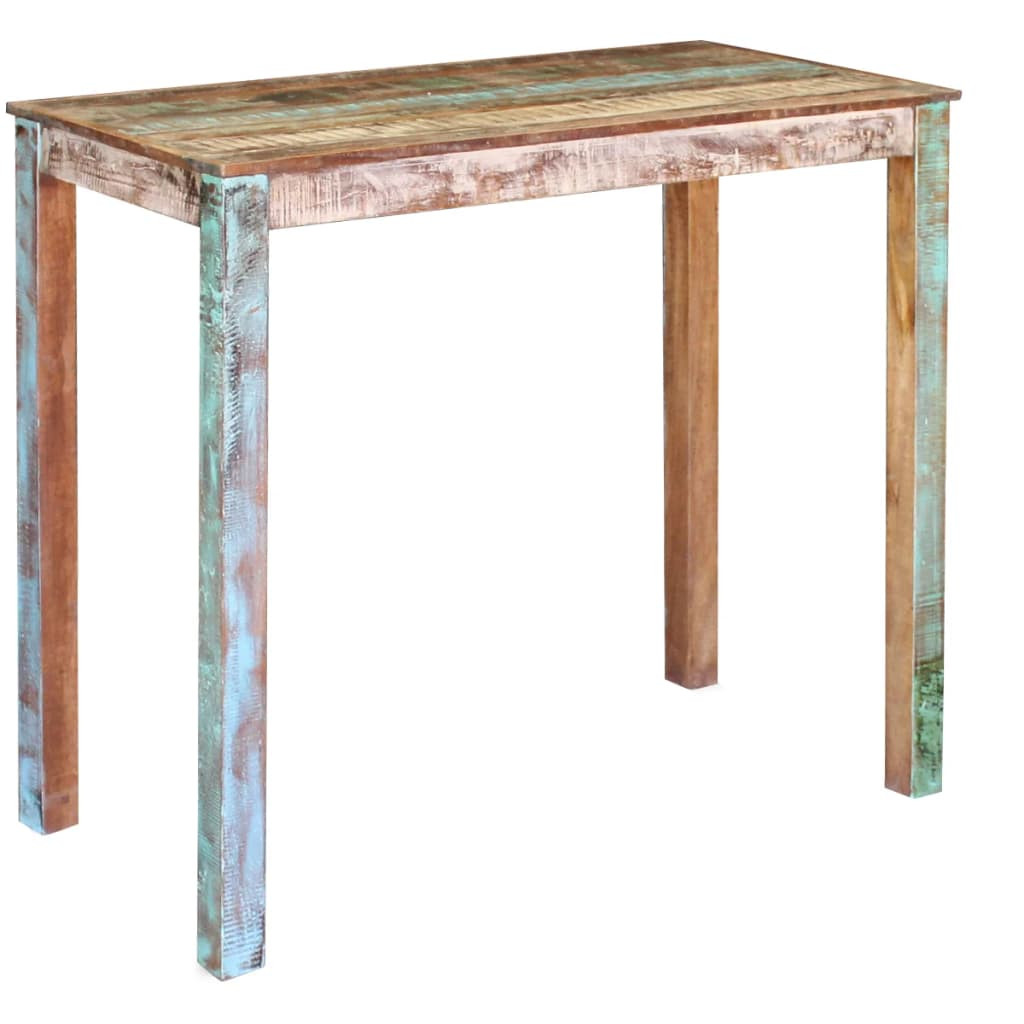 vidaXL Bartisch Altholz Massiv 115x60x107 cm