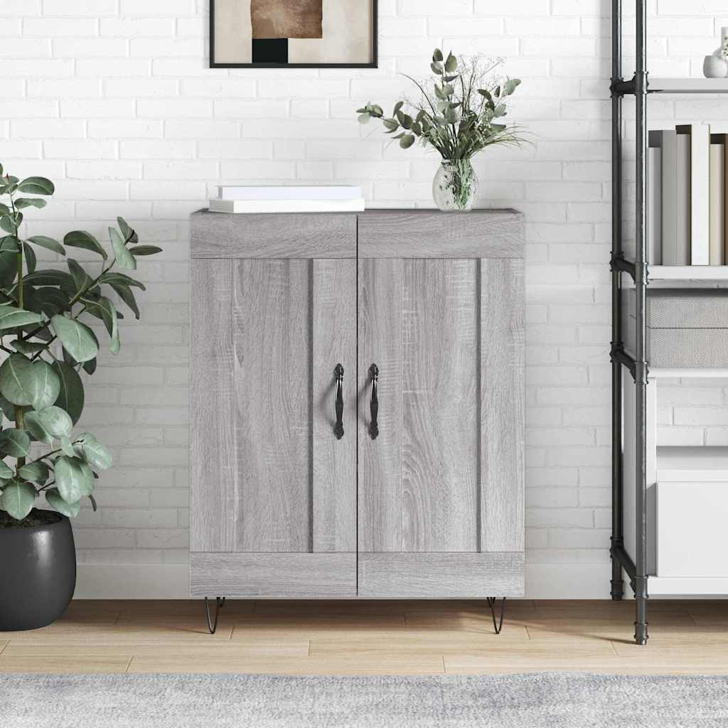 vidaXL Sideboard Grau Sonoma 69,5x34x90 cm Holzwerkstoff