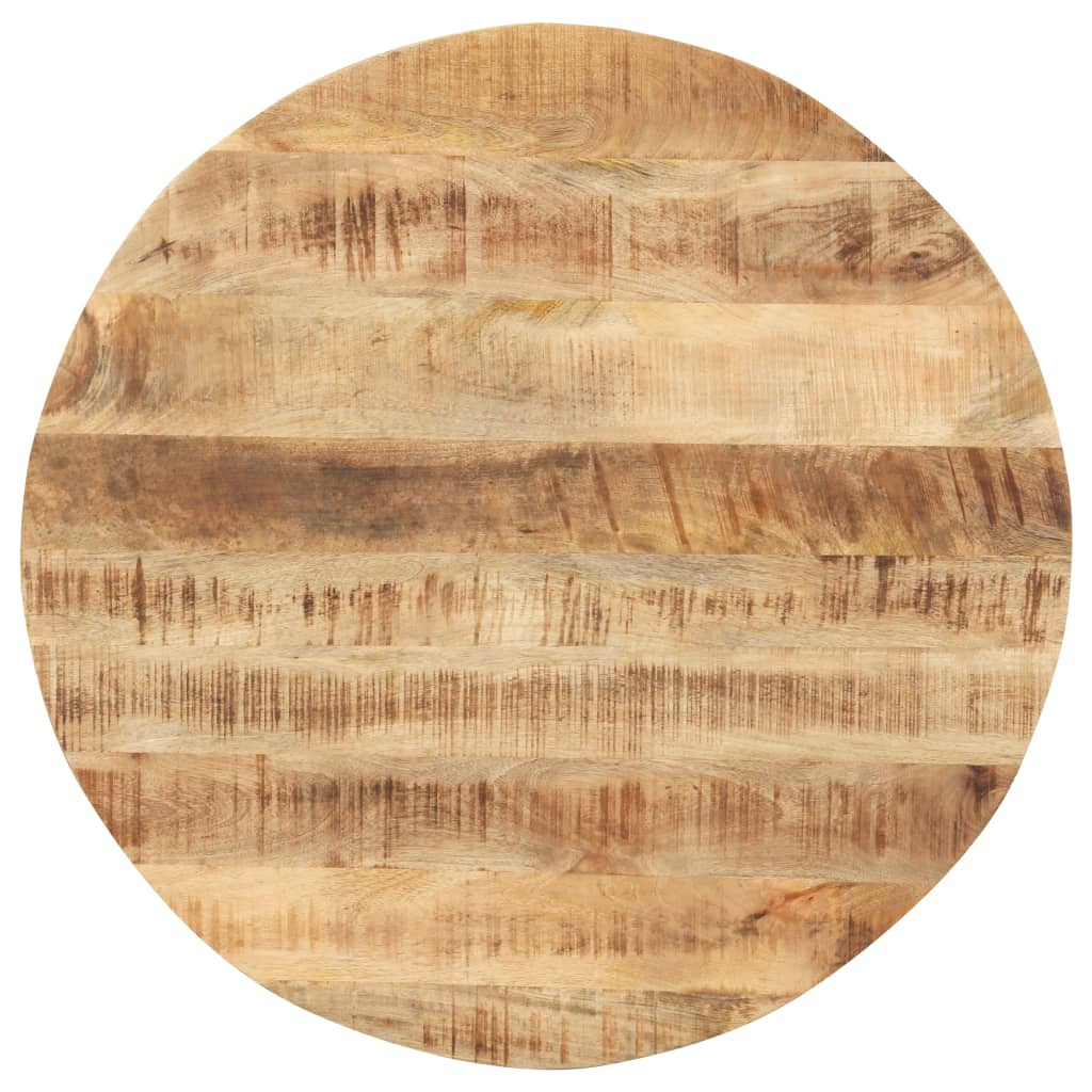 vidaXL Tischplatte Massivholz Mango Rund 15-16 mm 70 cm