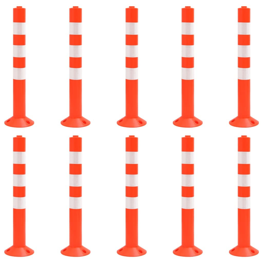 vidaXL Absperrpfosten 10 Stk. 75 cm PE