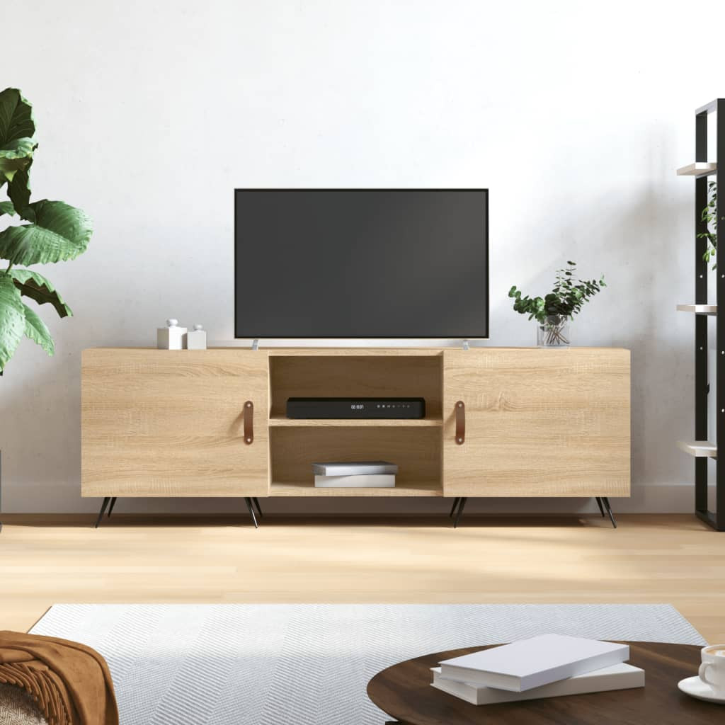 vidaXL TV-Schrank Sonoma-Eiche 150x30x50 cm Holzwerkstoff