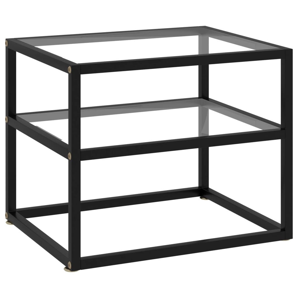 vidaXL Konsolentisch Transparent 50x40x40 cm Hartglas