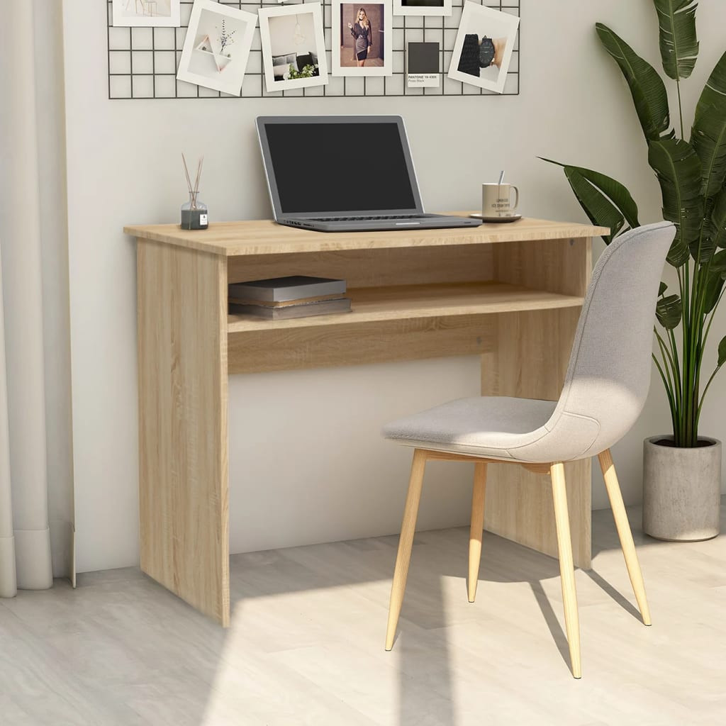 vidaXL Schreibtisch Sonoma-Eiche 90x50x74 cm Holzwerkstoff