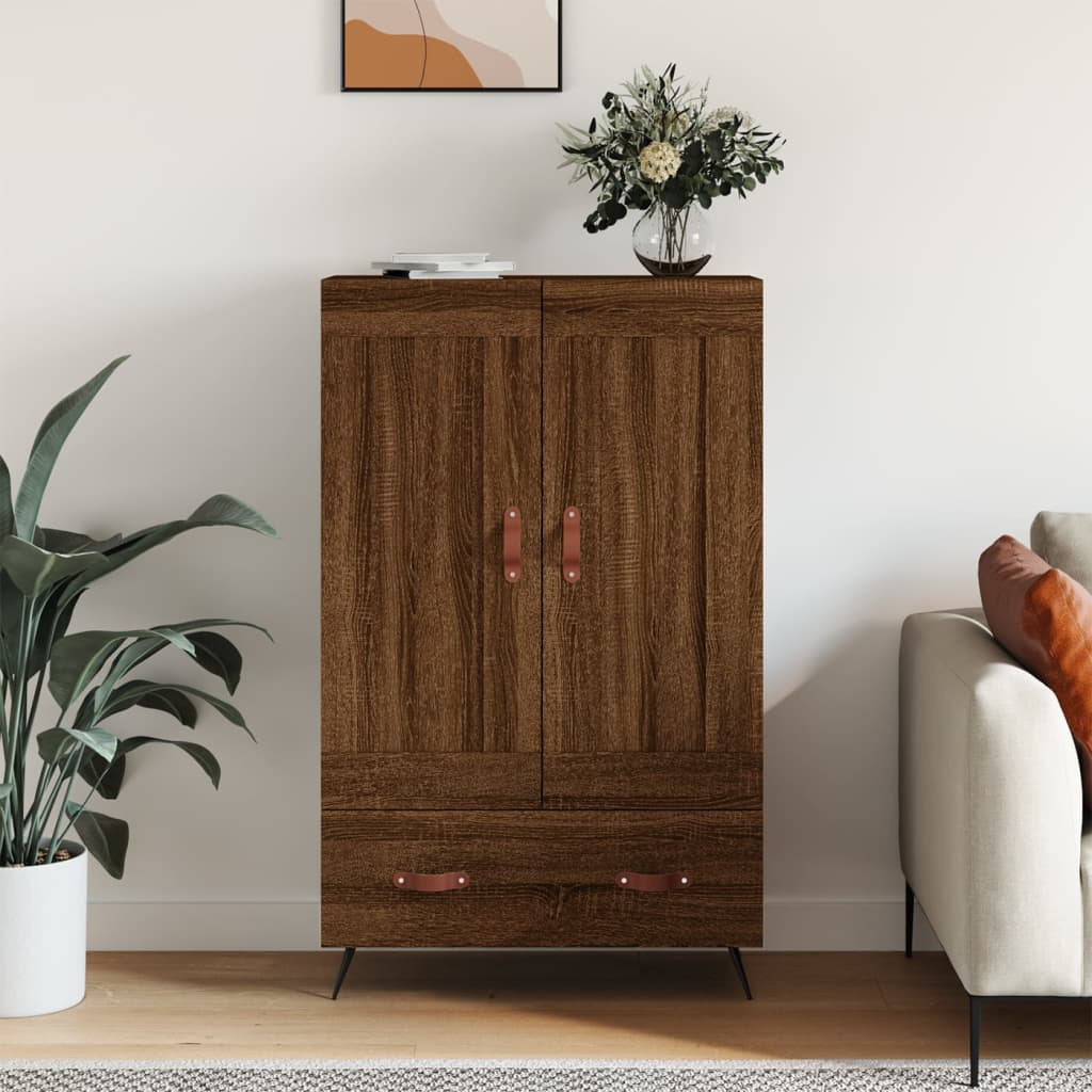 vidaXL Highboard Braun Eichen-Optik 69,5x31x115 cm Holzwerkstoff