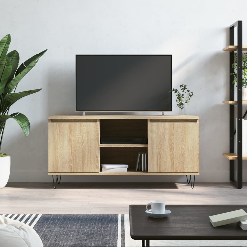 vidaXL TV-Schrank Sonoma-Eiche 104x35x50 cm Holzwerkstoff