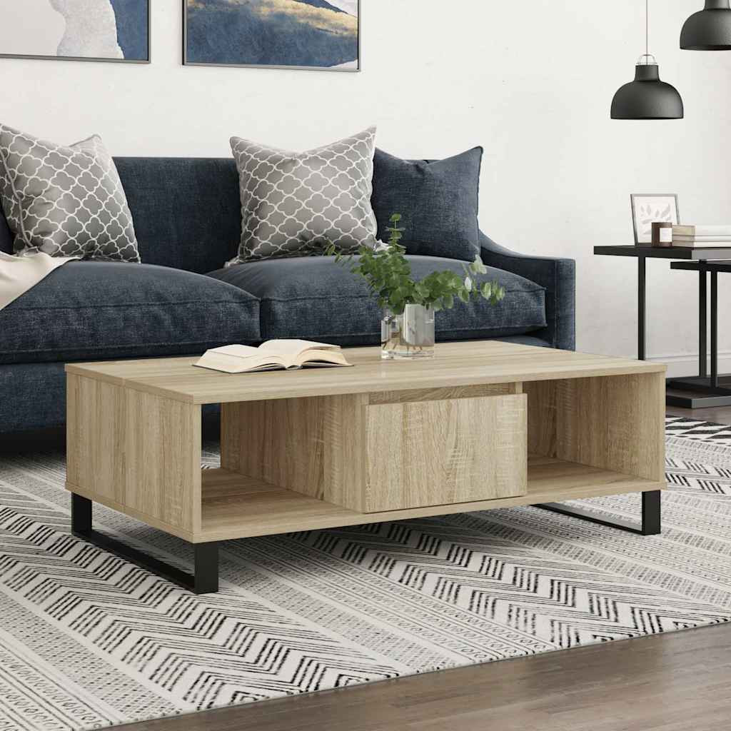 vidaXL Couchtisch Sonoma-Eiche 104x60x35 cm Holzwerkstoff