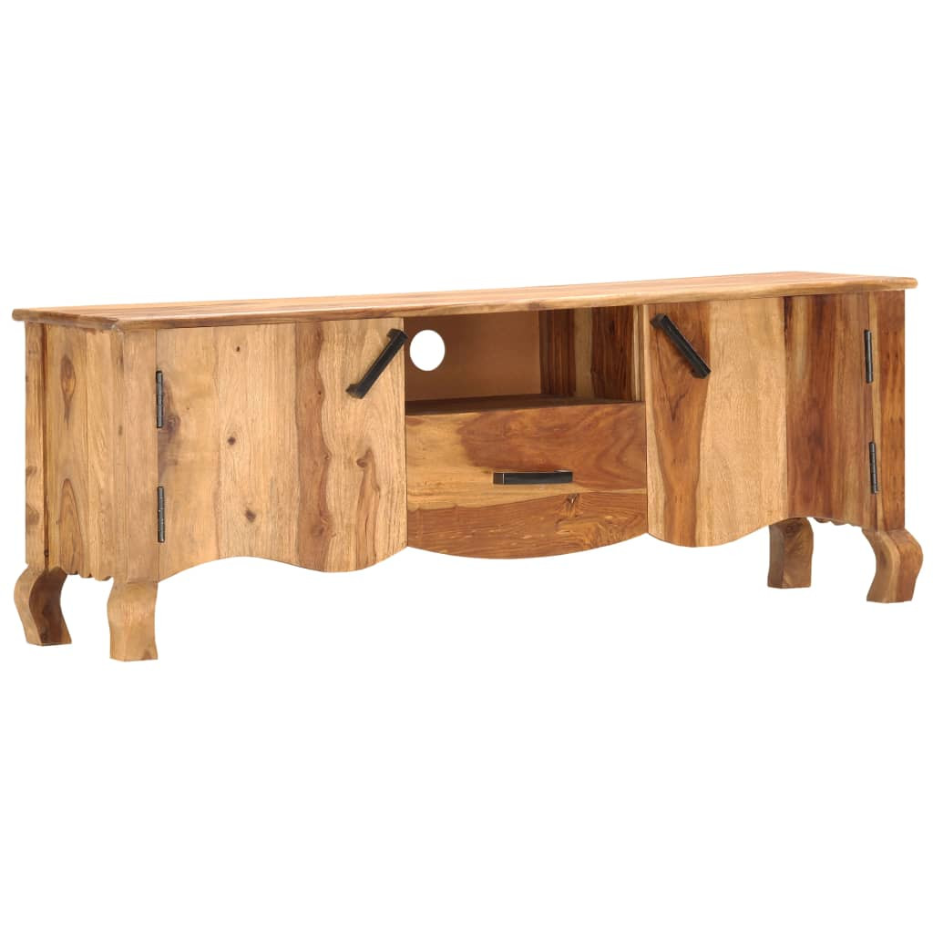vidaXL TV-Schrank 115x30x42 cm Massivholz