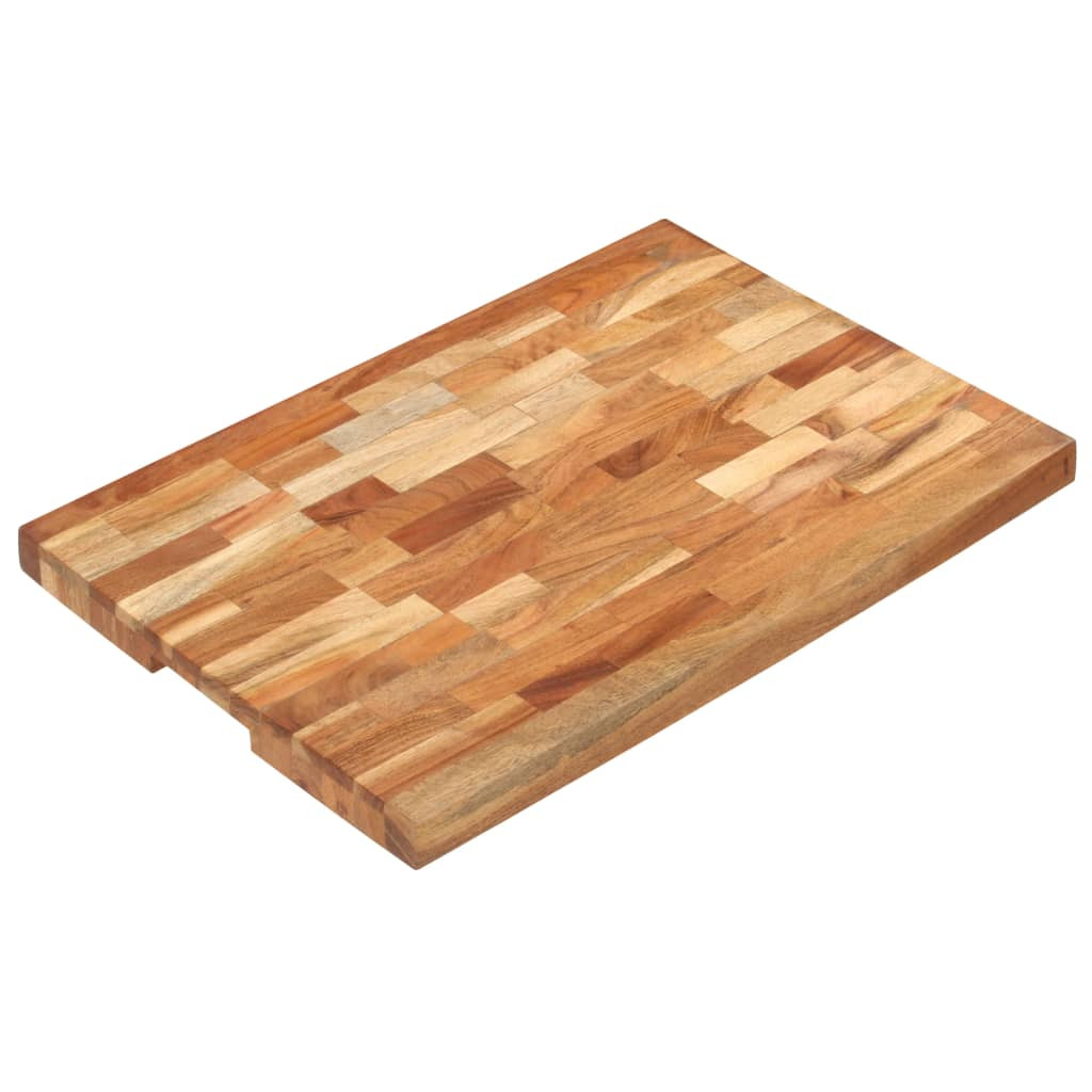 vidaXL Hackblock 60x40x4 cm Akazie Massivholz