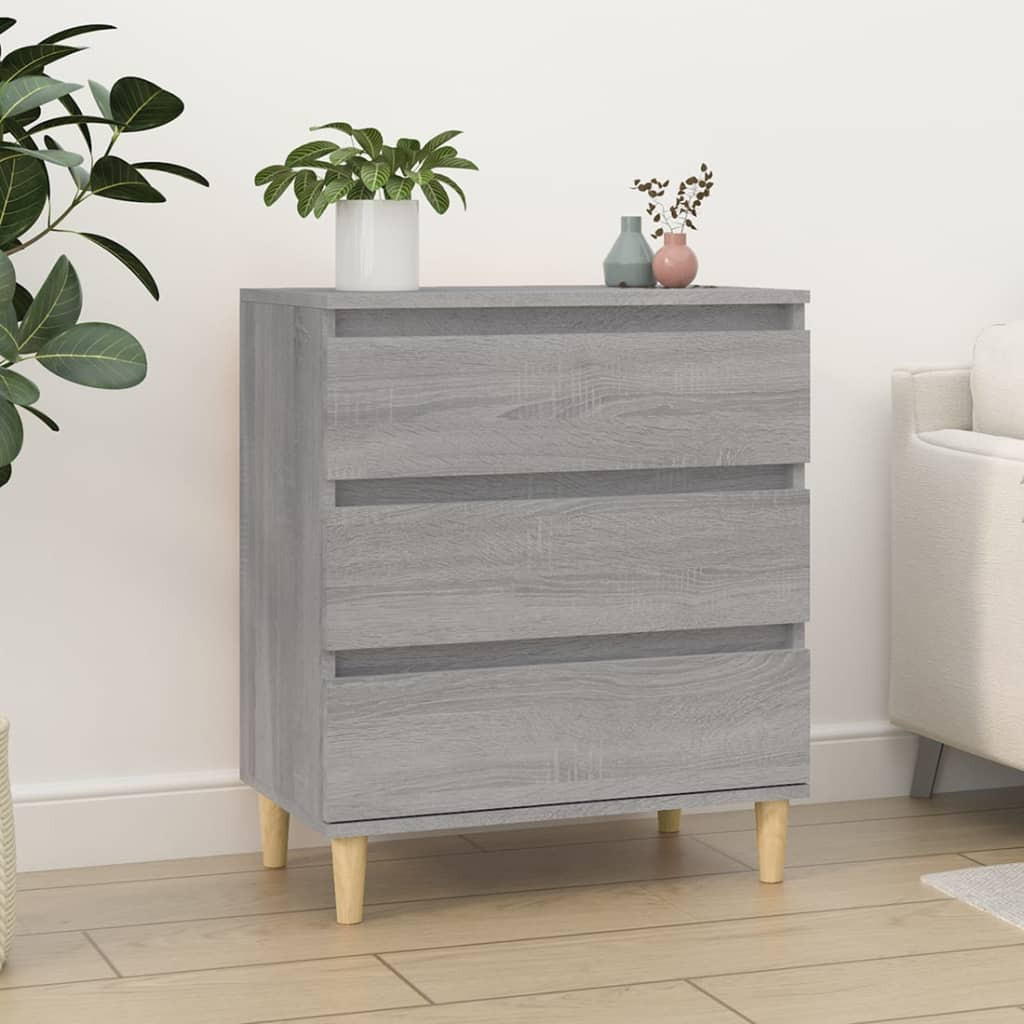 vidaXL Sideboard Grau Sonoma 60x35x70 cm Holzwerkstoff
