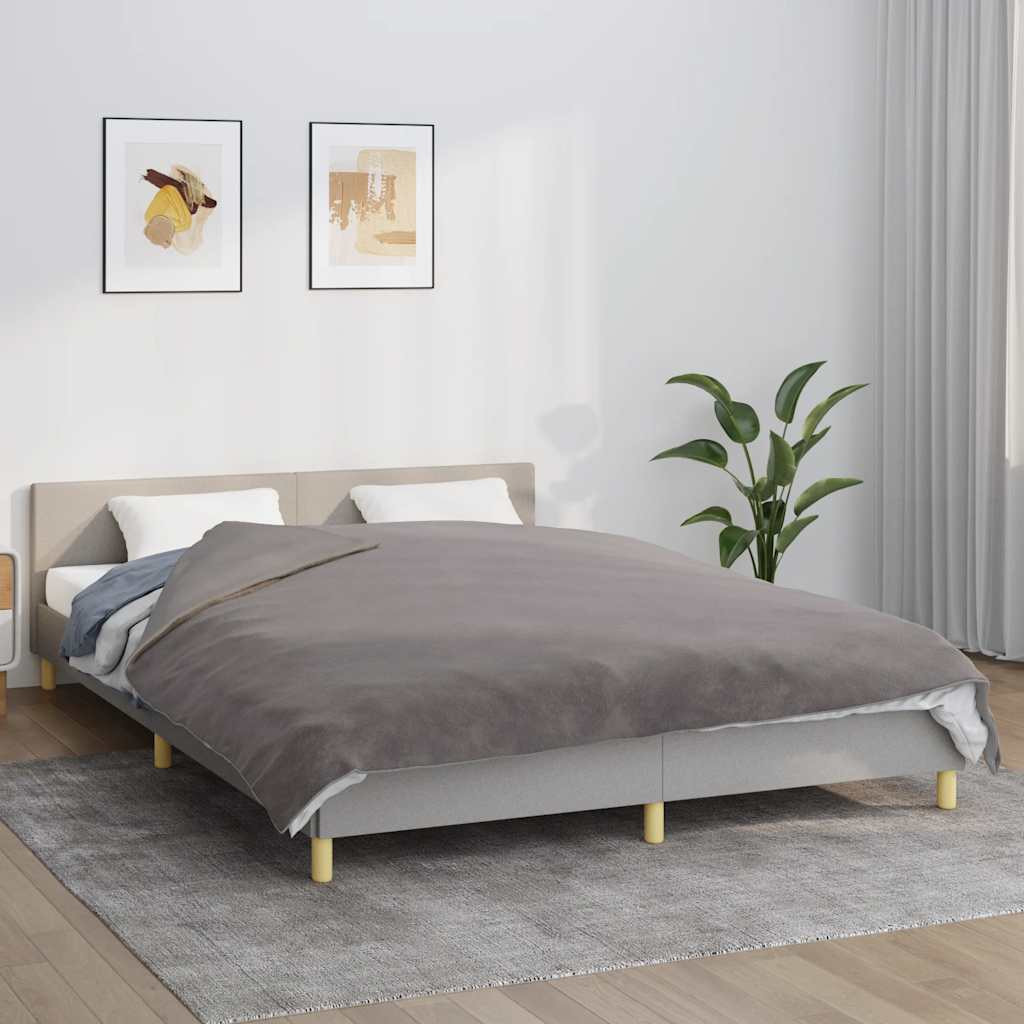 vidaXL Gewichtsdecke mit Bezug Grau 200x225 cm 13 kg Stoff