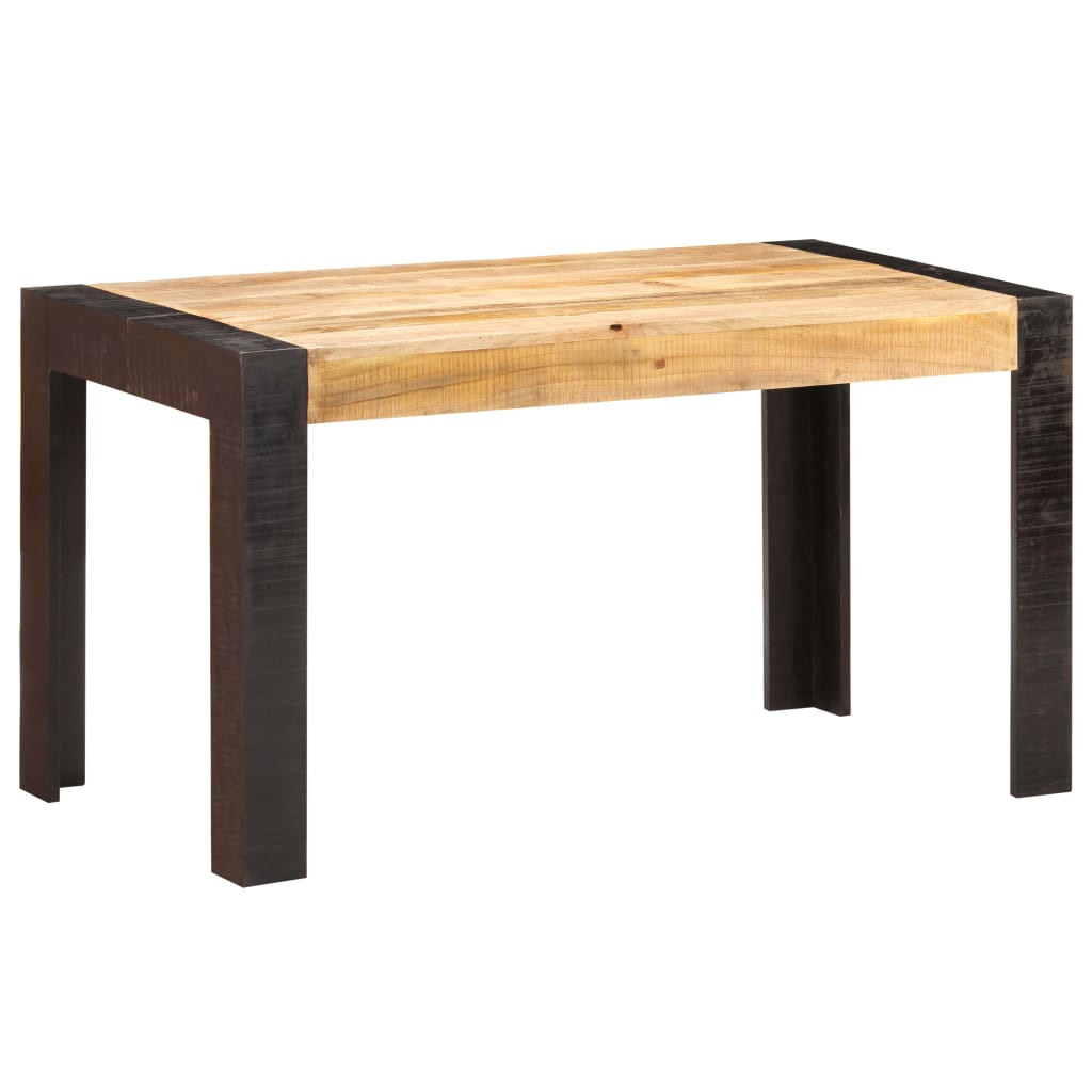 vidaXL Esstisch 140x70x76 cm Raues Mango-Massivholz