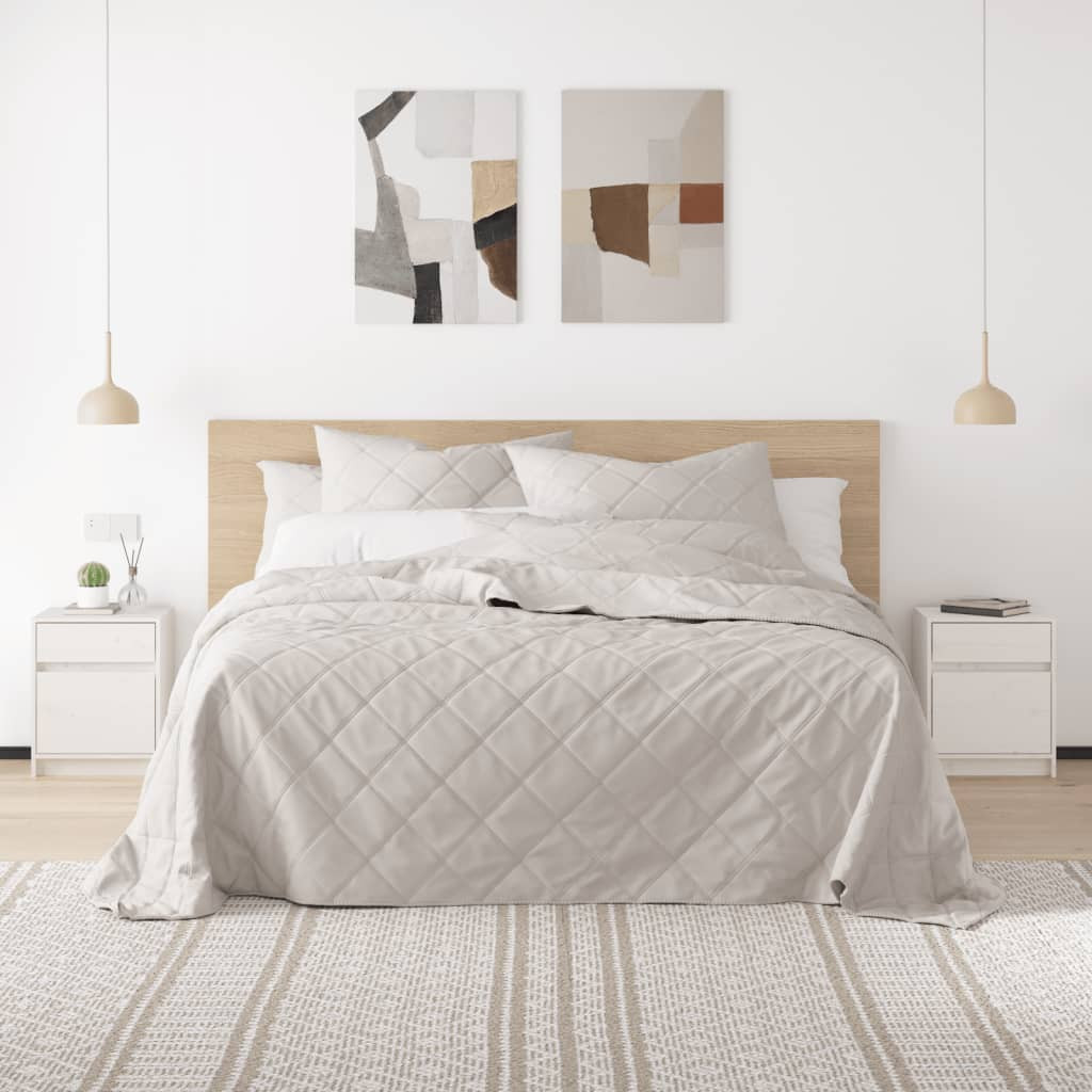 vidaXL Nachtschränke 2 Stk. Weiß 40x31x50 cm Massivholz Kiefer
