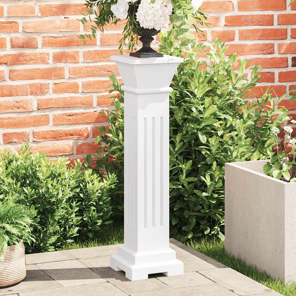 vidaXL Säulen-Pflanzenständer Klassischer Stil Quadratisch MDF