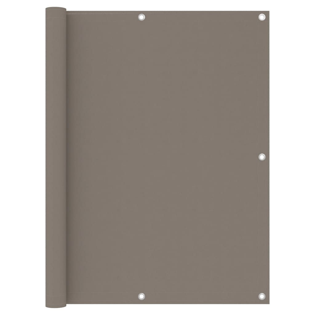 vidaXL Balkon-Sichtschutz Taupe 120x400 cm Oxford-Gewebe
