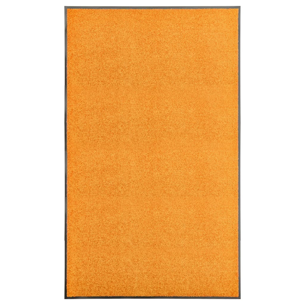 vidaXL Fußmatte Waschbar Orange 90x150 cm
