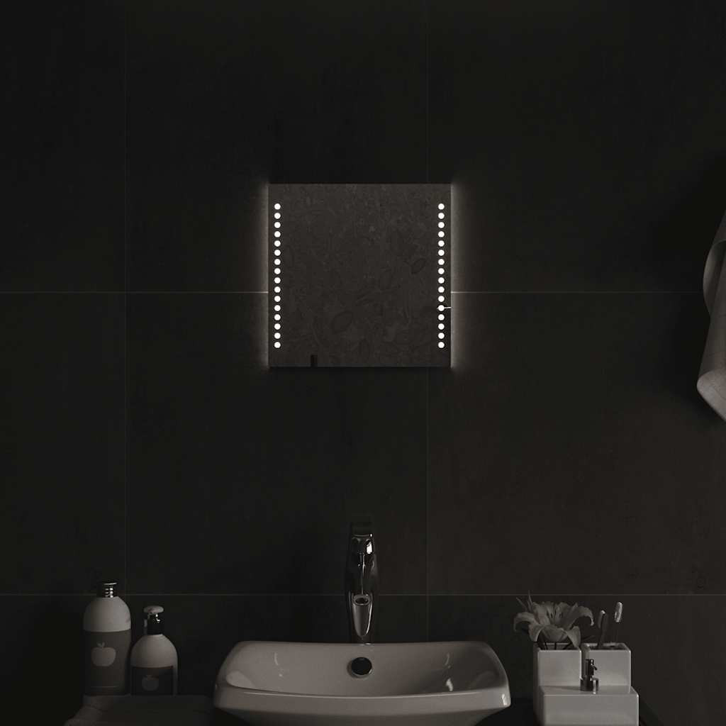 vidaXL LED-Badspiegel 30x30 cm