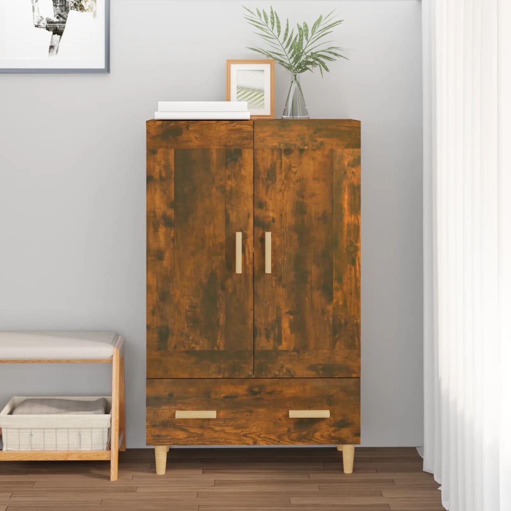 vidaXL Highboard Räuchereiche 70x31x115 cm Holzwerkstoff