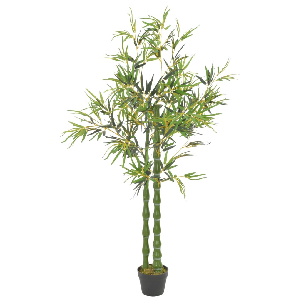 vidaXL Künstliche Pflanze Bambus mit Topf Grün 160 cm